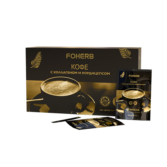 Кофейный напиток с кордицепсом и коллагеном
